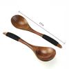 17cm Wooden Spoon Cooking Utensil Coffee Rice Soup Dessert Kitchen Tool ARI