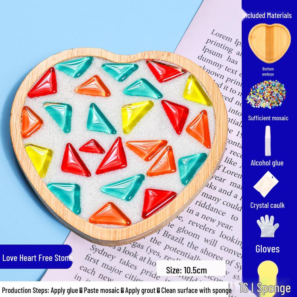DIY Mosaic Coaster Craft Kit for Kids - Patchwork Creative Art