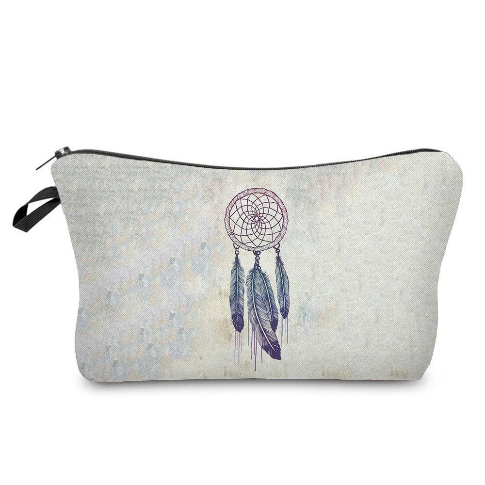 Women Dreamcatcher Print Cosmetic Bag Toiletries Organize Travel Storage Case