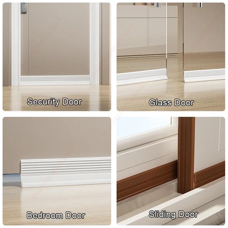 New Door Bottom Sealing Strip 1M Windproof Dust Stopper Guard Rain Weatherstrip Noise Reduction Insulator Sealer Home Hardware