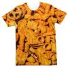 3D Print Funny Fried Chicken T-Shirts Pizza Food Graphic Men's Short Sleeve