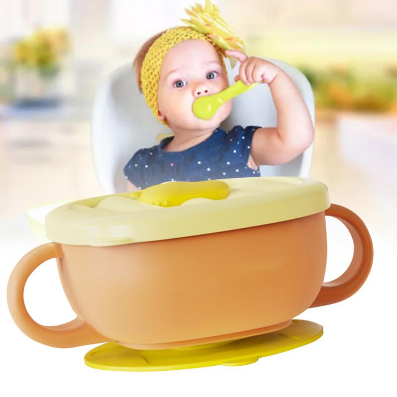 Toddler Suction Cup Bowls with Lids Prevent