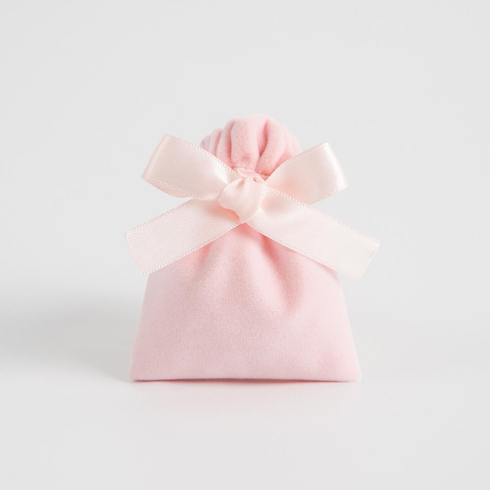 5pcs/Lot Bulk Beige Velvet Pouches Ribbon Jewelry Packing Display Storage For Wedding Candy Gift Travel Drawstring Dust Bags
