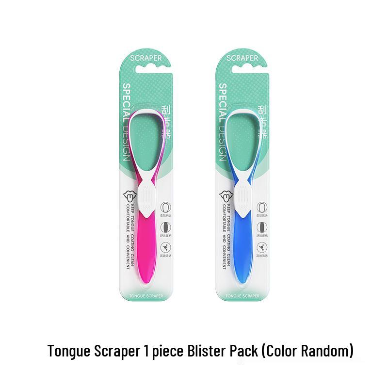 

Soft Rubber Tongue Cleaner Brush with Gentle Handle for Fresh Breath