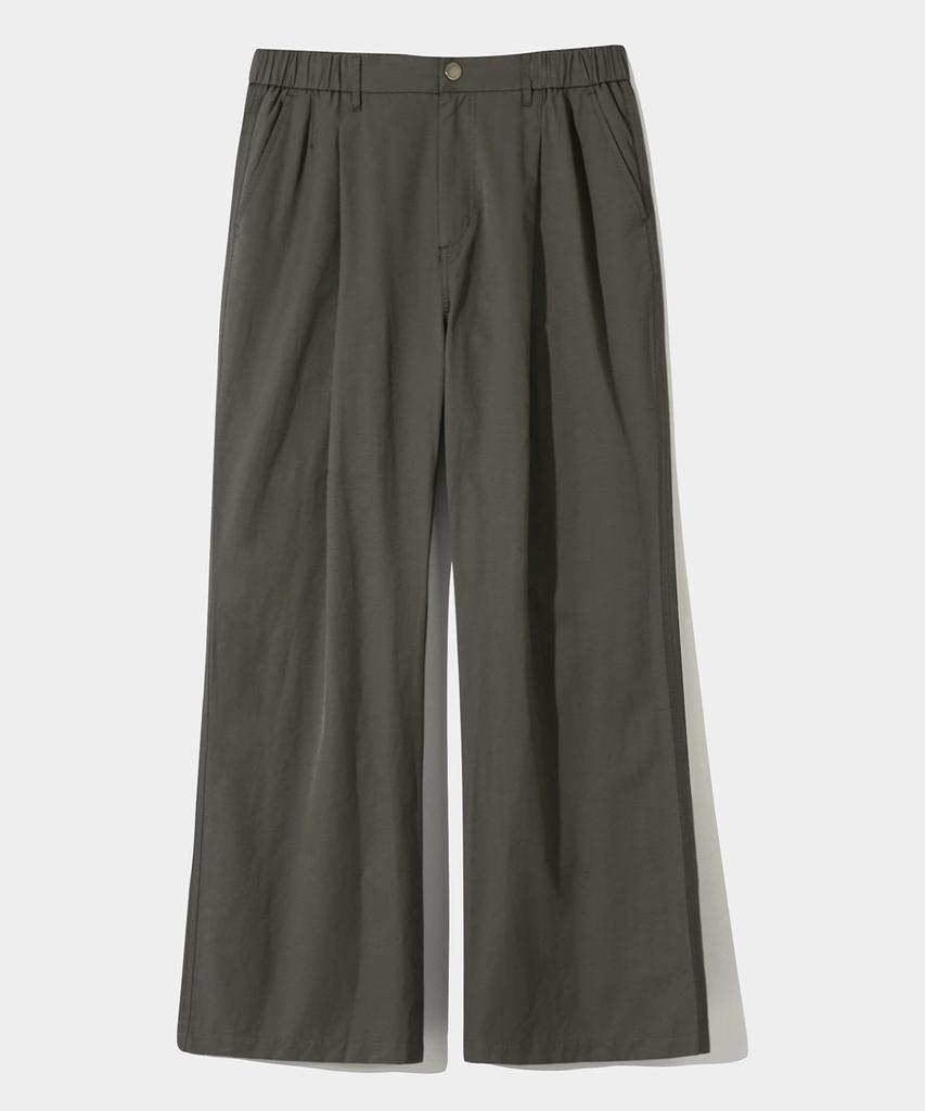 Dimiteulibeullaeg Asi Half-Banding Flare Fit Slacks_Gray