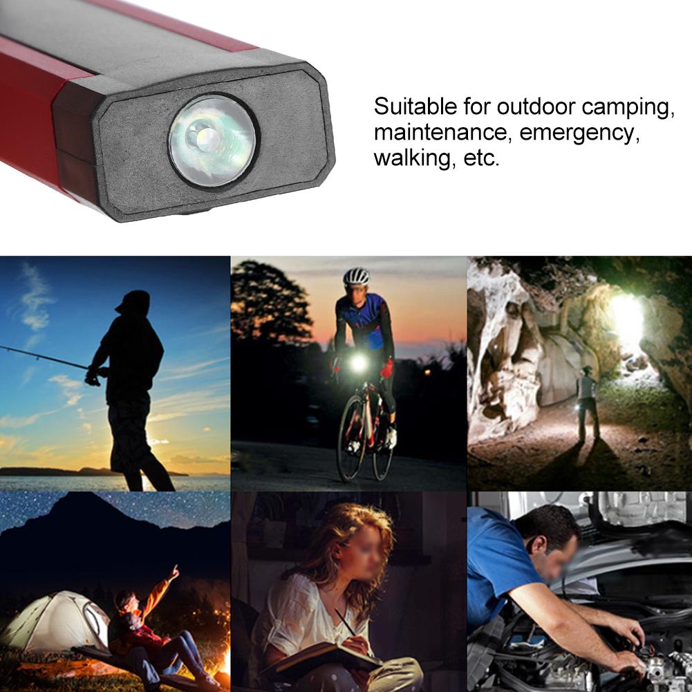 Outdoor Portable LED COB Magnetic Flashlight Emergency Work Lamp USB Charging White Red Light(white