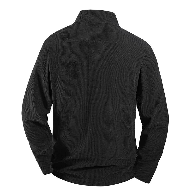 MARK FAIRWHALE Men's Long Sleeve Half-Placket Pullover Top