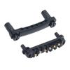 Guitar Roller Saddle Bridge Height Adjustable Brass Roller Saddle and Tailpiece for LP Electric Guitars