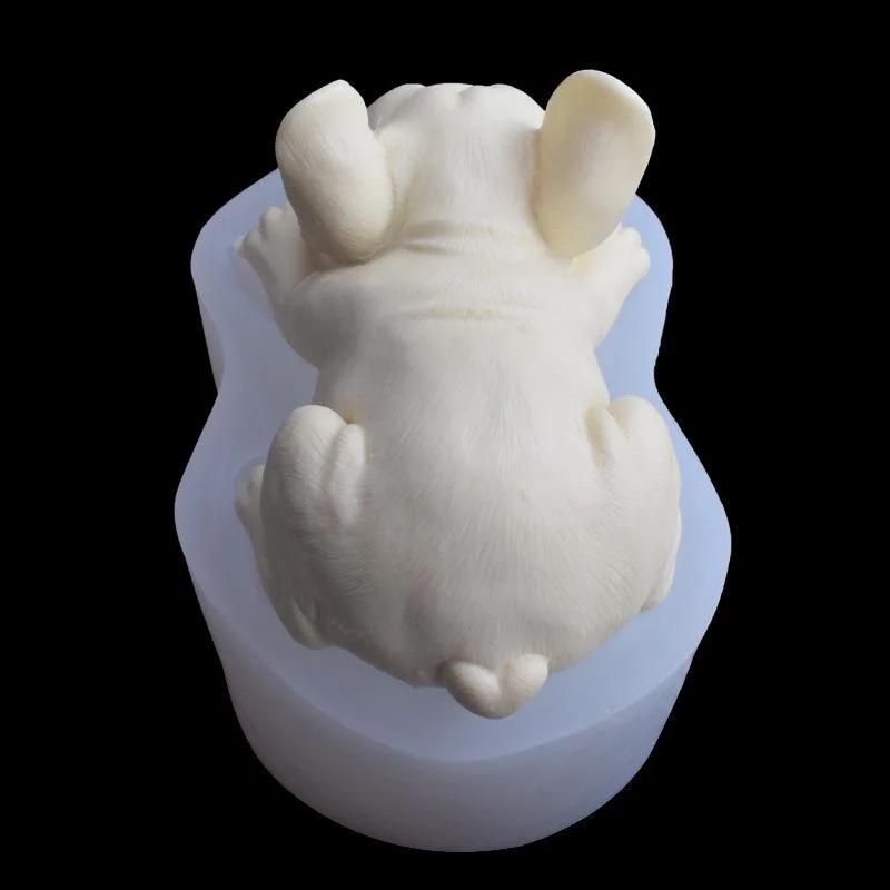 New Dog Soap Silicone Mold for Fondant Chocolate Candy Cake Decorating Candle Making Mould Home Decoration Ornaments