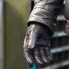 Full Leather Gloves Anti Slip Cold Weather Riding Gloves for Motorcycle Driving Black L