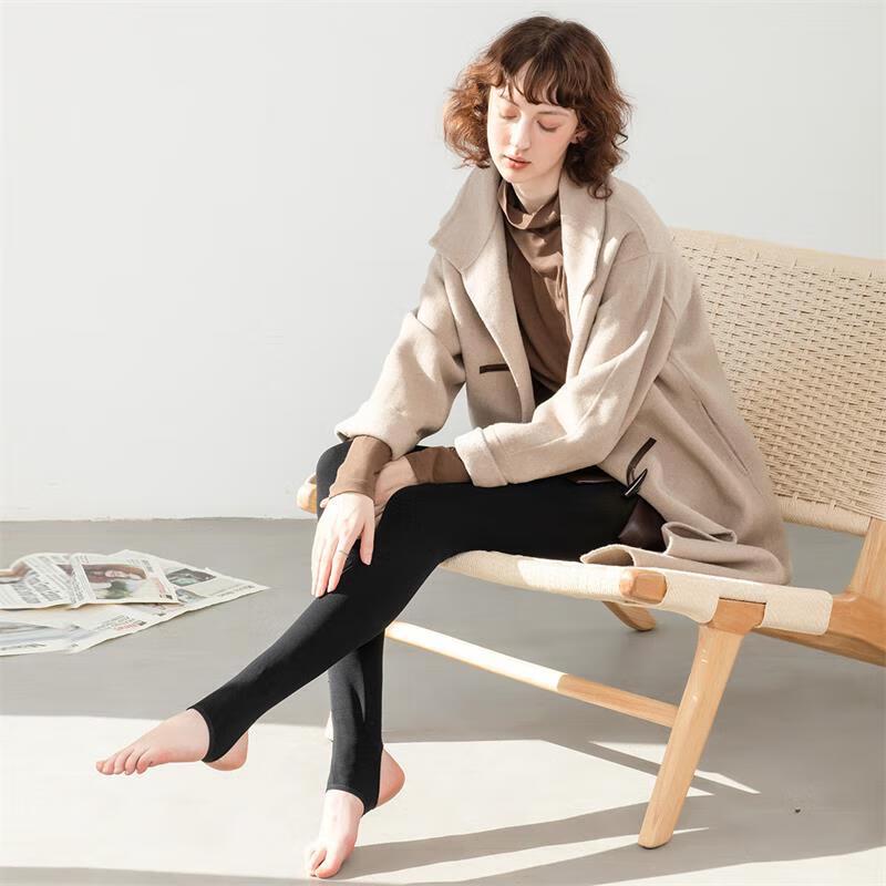 Afandi Women's 1800D Thickened Seaweed Fleece Thermal Tights