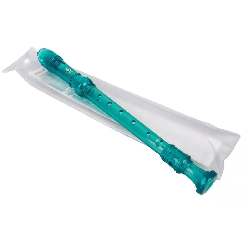 ABS Resin Soprano Recorder German Fingering Blue Translucent YRS-20GB