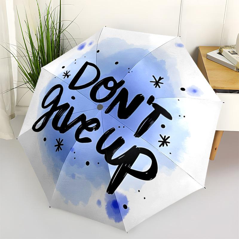 

1pc Don t Give Up Automatic Open/Close Umbrella, Lightweight for Women/Men, Perfect Gift - for Everyday or Holiday Eventsyy251127060
