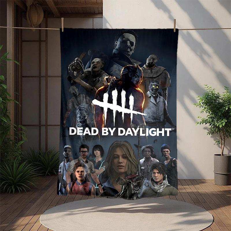 Dead Daylight Flannel Blanket Soft Warm All-Season Throw, Design for Camping, Car Travel, Hiking Sofa, Bed, Office Perfect Gift for Parties