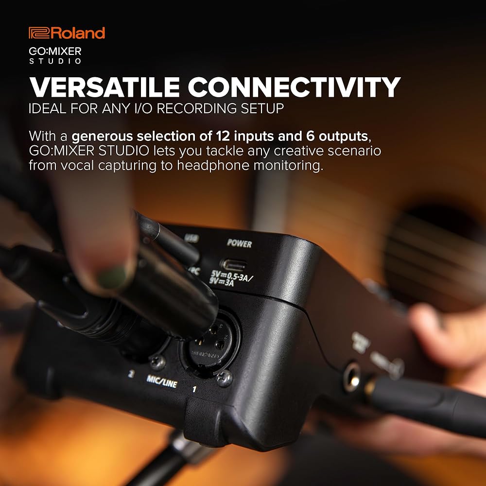 Roland Roland GO: MIXER STUDIO/GOMIXERST Audio Mixer Audio Interface Music Production Recording i...