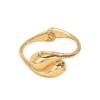 Trendy Cross-Border Gloss Geometric Open Bangle European Light Luxury Stackable Office Banquet Women Fashion Accessories
