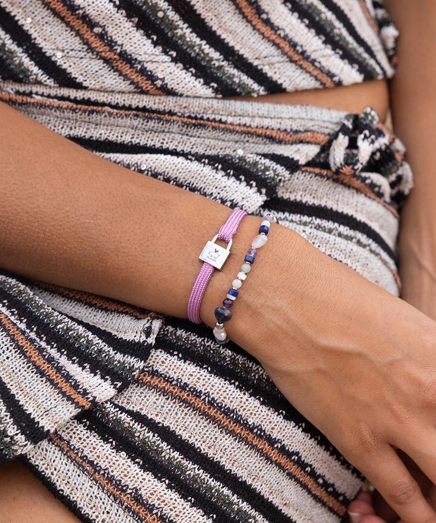 Pig&Hen (Women'S) Billie Bracelet - Lilac Purple X Silver