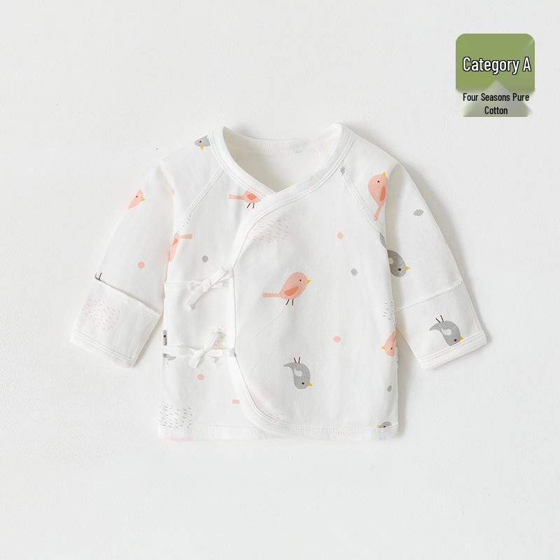 Newborn Year-Round Pure Cotton Monk-Style Boneless Tops
