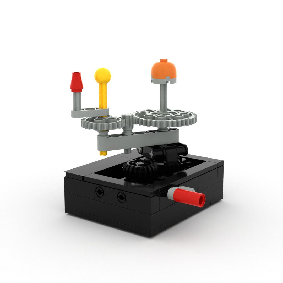 Stem Rotating Universe Solar System Light Moc Construction Blocks Sun Earth Model Space Science Education Kid Plaything