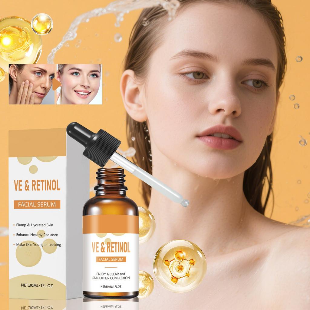 Retinol Serim , Used On The Face , Reduces Wrinkles , Fading And Signs Of Aging ,30ml