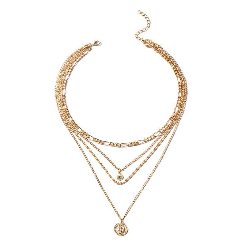 Long necklace jewelry accessories women's high-end light luxury pendant necklace niche collarbone