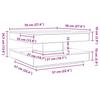 Rotating Coffee Table 360 degrees  Swivel Concrete Grey 70 x 70 x 34.5 cm