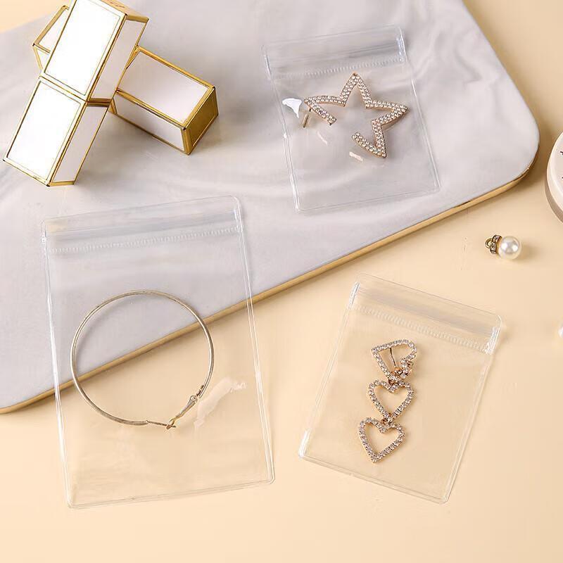 Clear PVC Self-Sealing Jewelry Storage Bags
