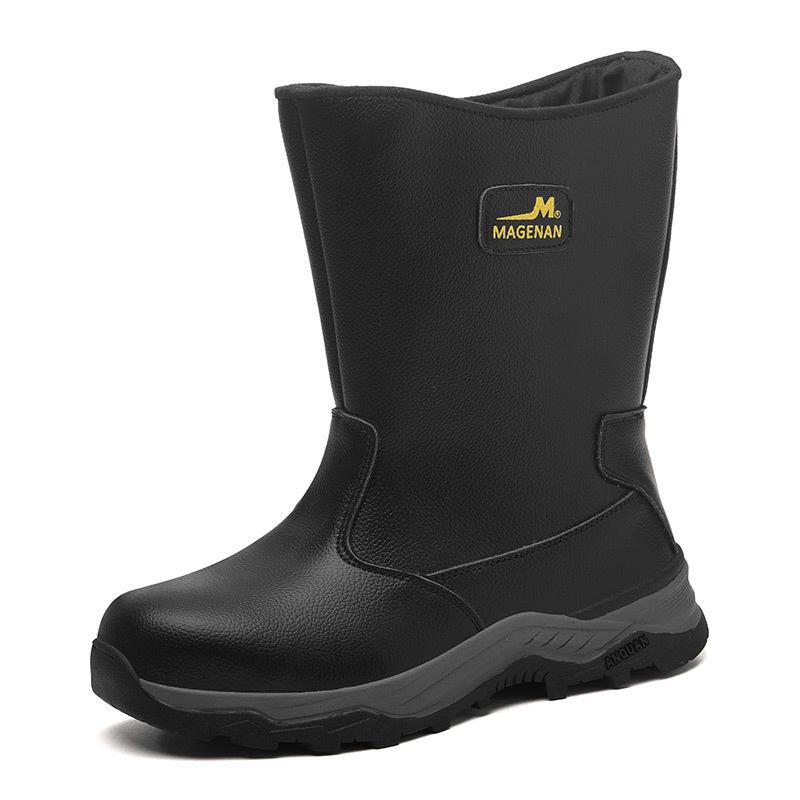 Unisex Steel Toe Safety Boots: Anti-smash, Anti-puncture, Water-repellent, Anti-scald, Ideal for Oilfield & Welding Work