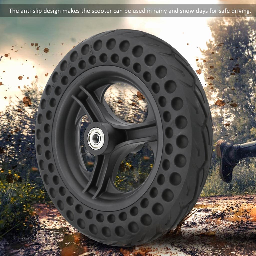 10in Durable Rear Tires AntiExplosion Rubber Tyre for Xiaomi Electric Scooter Skateboard