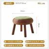 White Wood Tatami Coffee Table Stable Balcony Small desk  Natural Rattan Soft-Padded  Stool Chinese Style Round Window Seat
