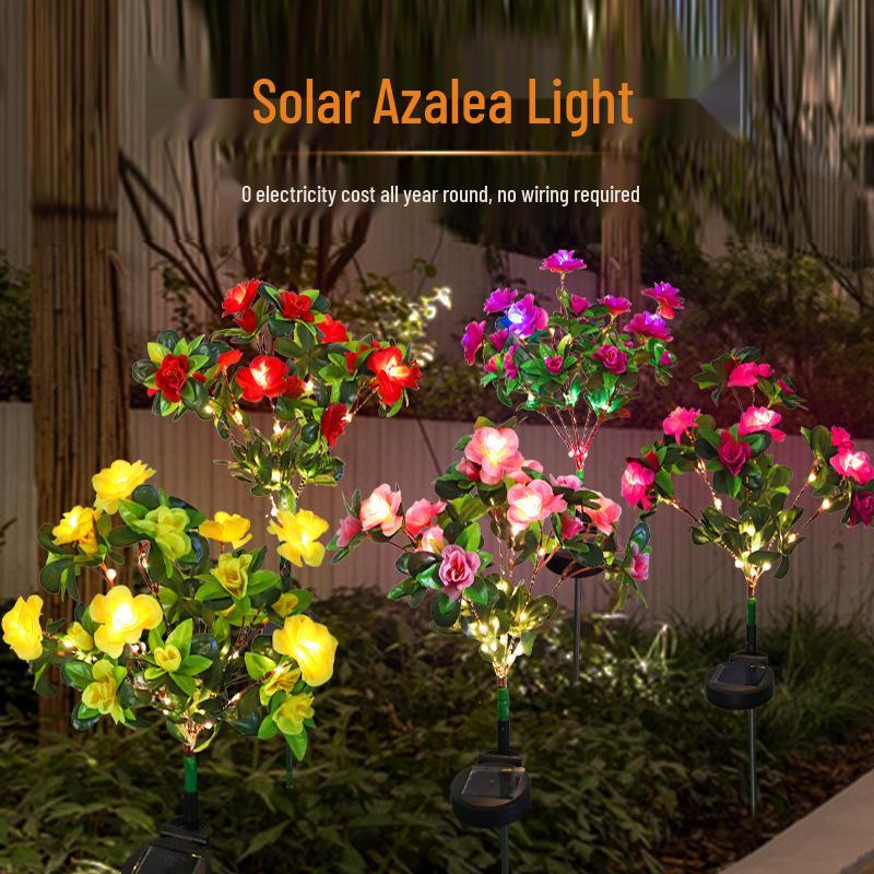 Azalee Solar Gartenrasenleuchte: Außenhof- und Straßenbeleuchtung