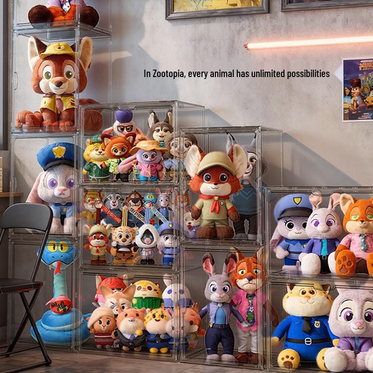 POPMART Zootopia 2 Doll Display Box: Magnetic Opening Stand