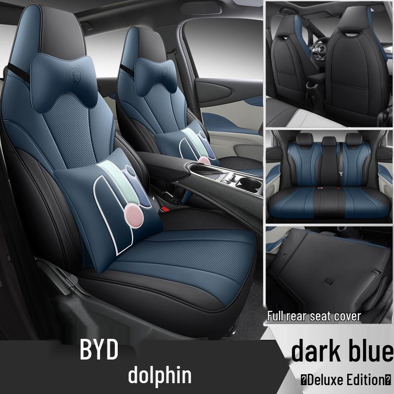 BYD Dolphin Car Seat Cover - Full Wrap, Leather, All-Season Universal Fit