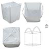 Industrial White Ton Bag - 1 Ton, Four-Loop, Pre-Pressed Space Sludge Lifting Bag