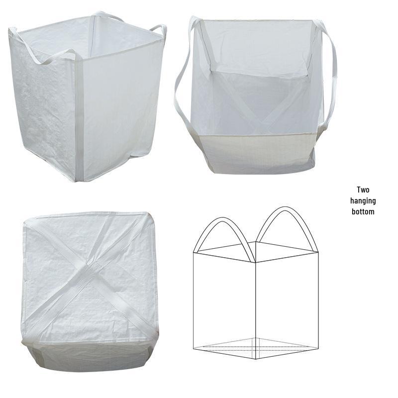 Industrial White Ton Bag - 1 Ton, Four-Loop, Pre-Pressed Space Sludge Lifting Bag