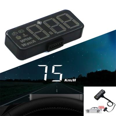 Car Hud OBD2 Head-up Display Windshield Speed Projector Speedometer Windshield KMH/Mile Water TEMP Voltmeter