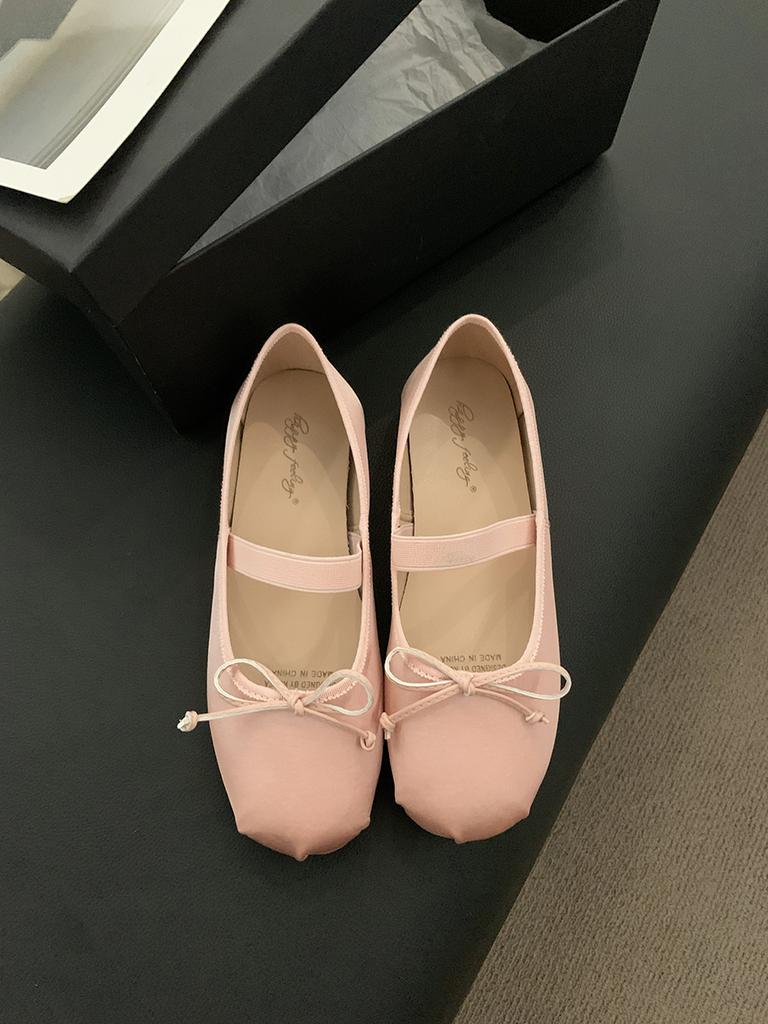 Lovely Pink Summer New Brand Women Flat Shoe Round Toe Shallow Slip On Ballerinas Shoes Soft Flat Heel Dress Ballet Shoe