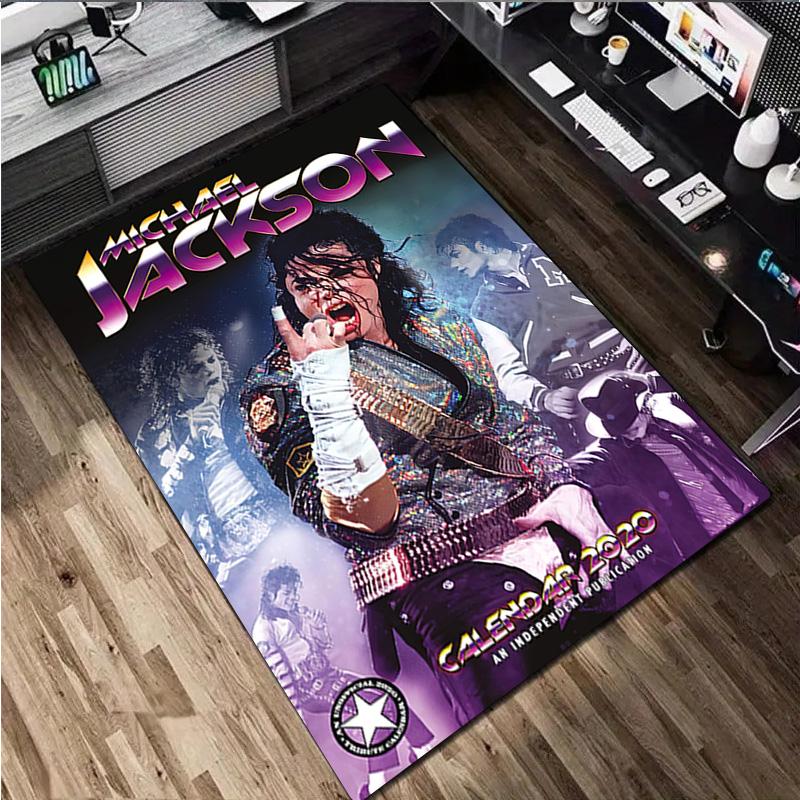 Michael Jackson Druck Teppich - Heimdekoration Teppich Für Wohnzimmer Schlafzimmer Bodenbelag Computerstuhl Bereichsteppich