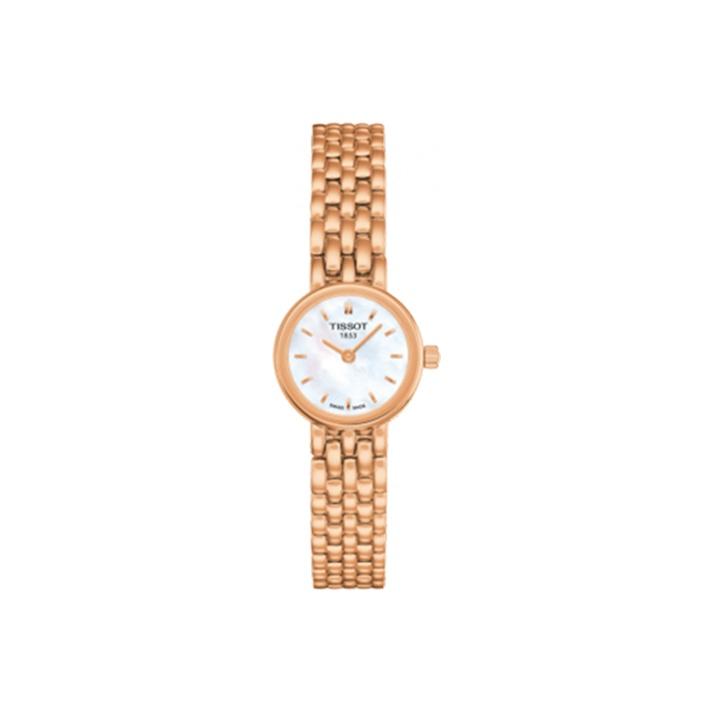 

TISSOT Le Ai Collection Quartz Movement 30m Water Resistance Women s Watch 19.5mm White Dial T058.009.33.111.00 Rose Gold Strap