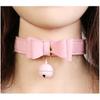 Bell Bow Tie PU Leather Necklace for Women Sex Slave Bdsm Bondage Collar Sexy Toys for Couples Sex