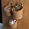Wall-mounted Vegetable Basket Fruit and Sundry Basket Weave Storage Basket Kitchen Storage Home Decoration