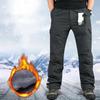 Winter Thick Fleece Casual Pants Men Cotton Baggy Cargo Pants Double Layer Velvet Warm Thermal Trousers