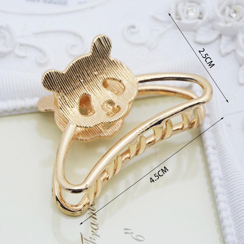 INS Minimalist Metal Claw Hairpin: Small & Medium Retro Hair Clip for European & American Styles, Korean Headwear