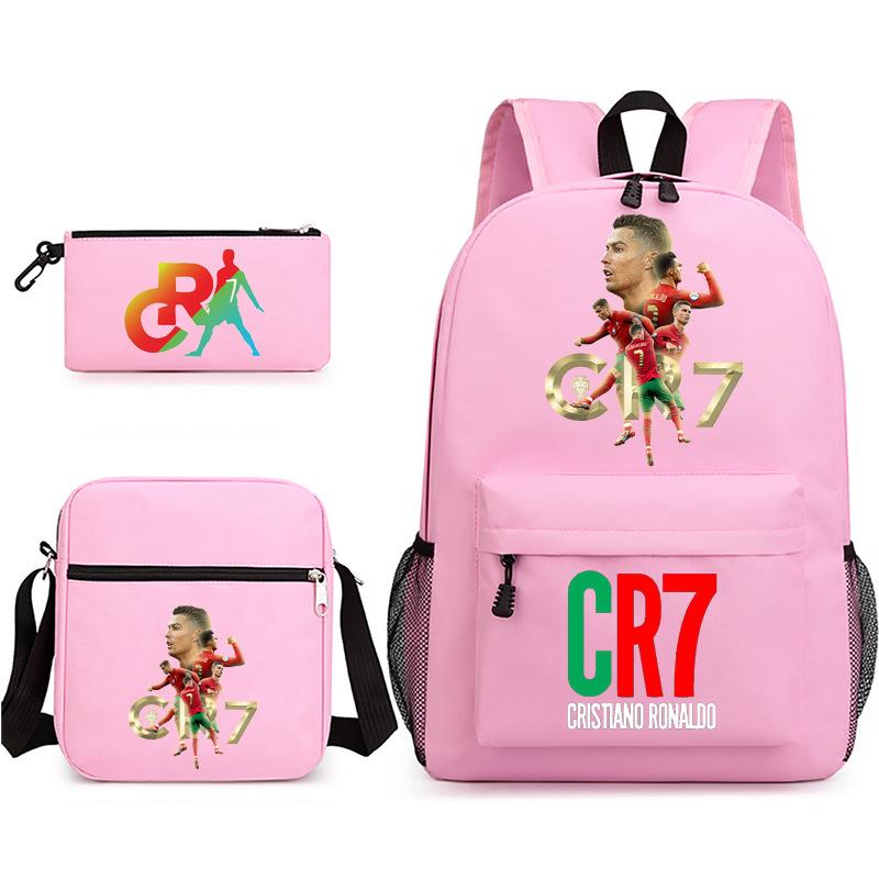 3-delige Schoolrugzakset voor Studenten Grote Capaciteit Oxford Stof Schooltas met Schouderband en Etui 3-piece school bag set