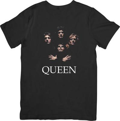 Queen Music Unisex Fit for Men & Women Quality Cotton T-Shirt Black