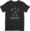 Queen Music Unisex Fit for Men & Women Quality Cotton T-Shirt Black