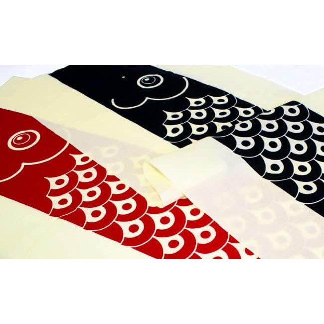 Someno Anbo Tenugui "Noborikoi Black" Hand-dyed 100% Cotton Tokka Made in Japan 35cm x 100cm