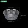 METERXITY 5-Pack 13.4" Plastic Plant Saucers for Indoor/Outdoor Use, Flower Pot Trays, and Drip Pans (Clear)