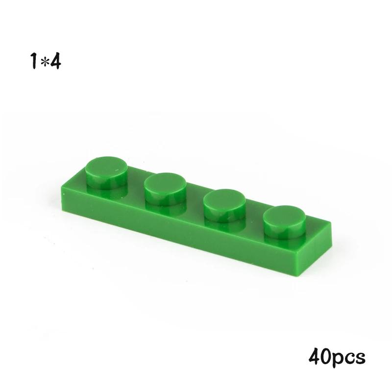 

Non-Toxic 40Pcs Moc Compatible Assembles Particles Plate 3710 1X4 For Building Blocks Parts Diy Enlighten Bricks Educational Tech Toys
