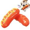 Squeaky Dog Toy for Small Medium Large Dogs Interactive Bite Resistant Tpr Hot Dog Tooth Cleaning Meat Bones Chew Toys Labrador